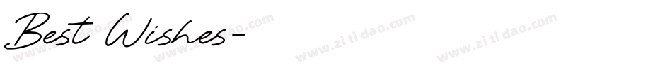 Best Wishes字体转换